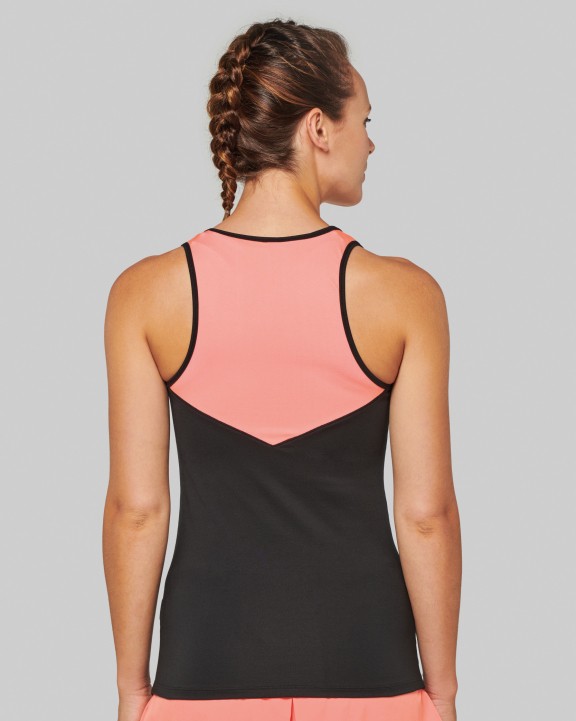 PROACT Zweifarbiges Padel-Damentop T-Shirt personalisierbar