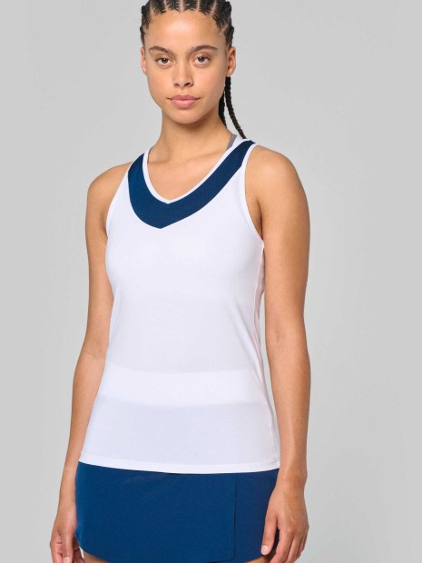 T-Shirts à personnaliser PROACT Débardeur de padel bicolore femme 