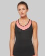 PROACT Zweifarbiges Padel-Damentop T-Shirt personalisierbar