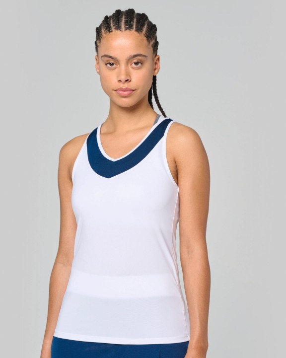 T-shirt PROACT Tweekleurige padeltop voor dames voor bedrukking &amp; borduring