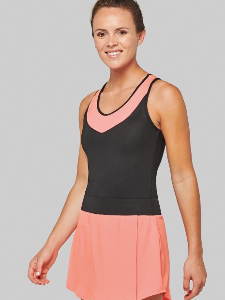 T-Shirts à personnaliser PROACT Débardeur de padel bicolore femme 
