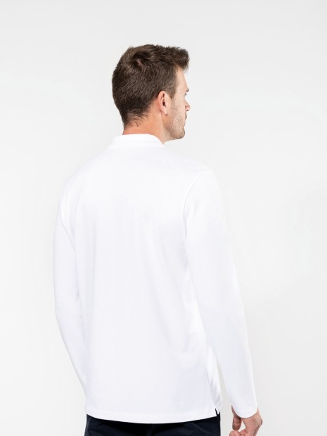 Polos à personnaliser KARIBAN Polo Supima® manches longues homme 
