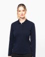 Poloshirt KARIBAN Supima® damespolo lange mouwen voor bedrukking &amp; borduring