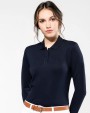Poloshirt KARIBAN Supima® damespolo lange mouwen voor bedrukking &amp; borduring