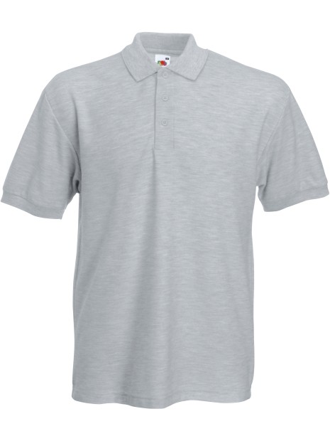 FOL Polo Heavy 65/35 heather grey personnalisable