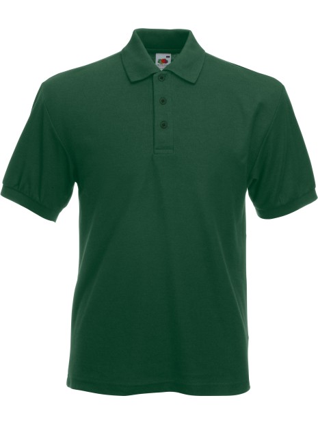 FOL Polo Heavy 65/35 vert bouteille personnalisable