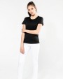 KARIBAN Supima® Damen-T-Shirt mit Rundhals ausschnitt und kurzen Ärmeln T-Shirt personalisierbar