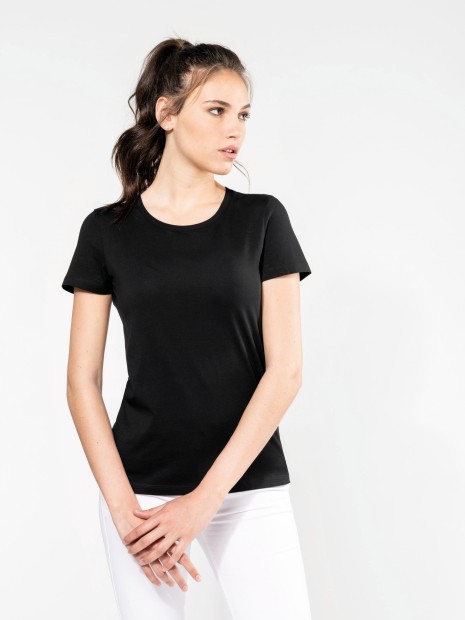 T-Shirts à personnaliser KARIBAN T-shirt Supima® col rond manches courtes femme 