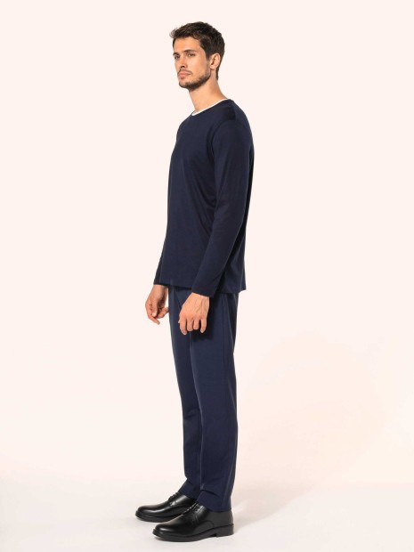 T-Shirts à personnaliser KARIBAN T-shirt Supima® col rond manches longues homme 