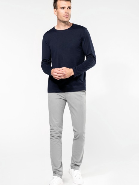 T-Shirts à personnaliser KARIBAN T-shirt Supima® col rond manches longues homme 