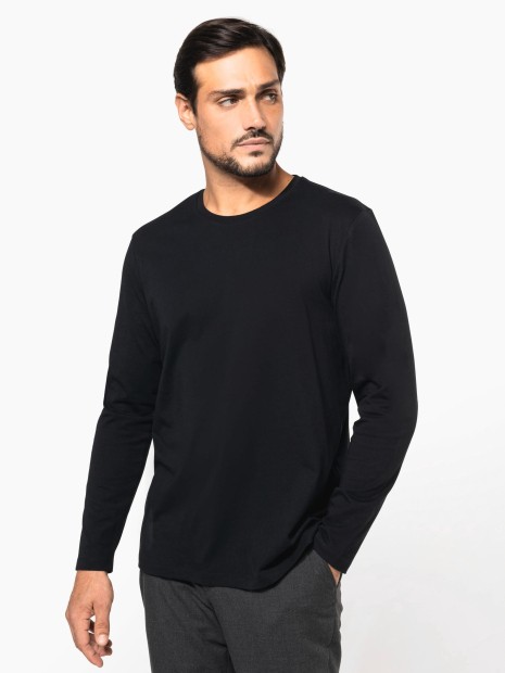 T-Shirts à personnaliser KARIBAN T-shirt Supima® col rond manches longues homme 