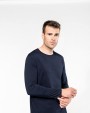 KARIBAN Supima® Herren-T-Shirt mit Rundhalsausschnitt und langen Ärmeln T-Shirt personalisierbar
