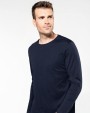 KARIBAN Supima® Herren-T-Shirt mit Rundhalsausschnitt und langen Ärmeln T-Shirt personalisierbar