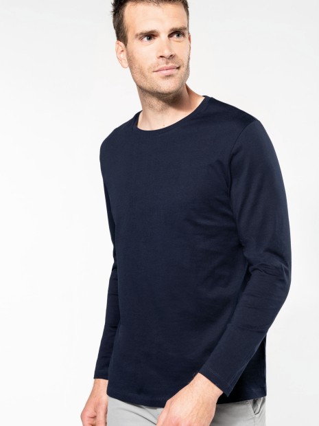 T-Shirts à personnaliser KARIBAN T-shirt Supima® col rond manches longues homme 
