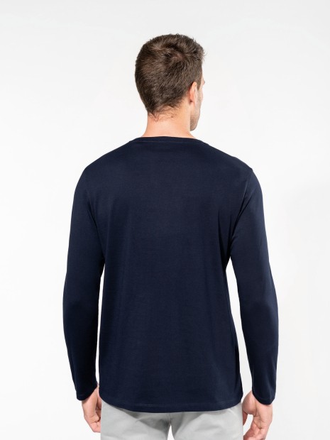 T-Shirts à personnaliser KARIBAN T-shirt Supima® col rond manches longues homme 