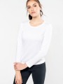 T-Shirts à personnaliser KARIBAN T-shirt Supima® col rond manches longues femme 