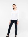 T-Shirts à personnaliser KARIBAN T-shirt Supima® col rond manches longues femme 