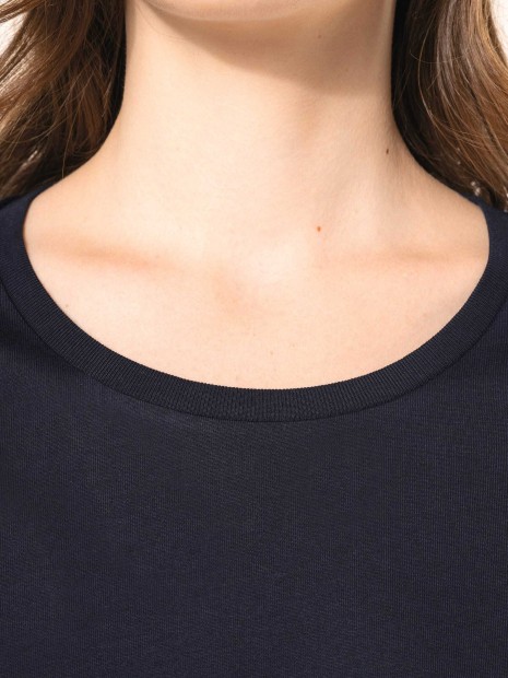 T-Shirts à personnaliser KARIBAN T-shirt Supima® col rond manches longues femme 