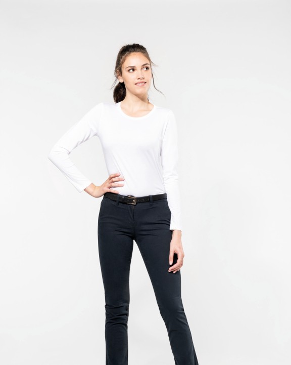 T-shirt personnalisable KARIBAN T-shirt Supima® col rond manches longues femme