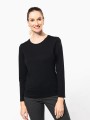 T-Shirts à personnaliser KARIBAN T-shirt Supima® col rond manches longues femme 