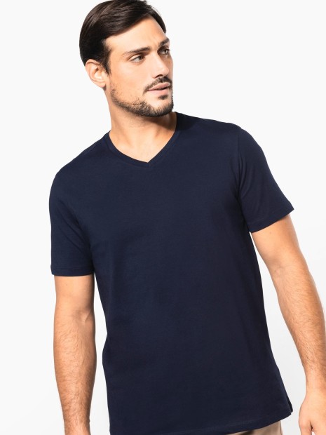 T-Shirts à personnaliser KARIBAN T-shirt Supima® col V manches courtes homme 