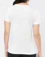 KARIBAN Supima® Damen-T-Shirt mit V-Ausschnitt und kurzen Ärmeln T-Shirt personalisierbar