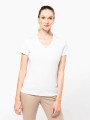 T-Shirts à personnaliser KARIBAN T-shirt Supima® col V manches courtes femme 