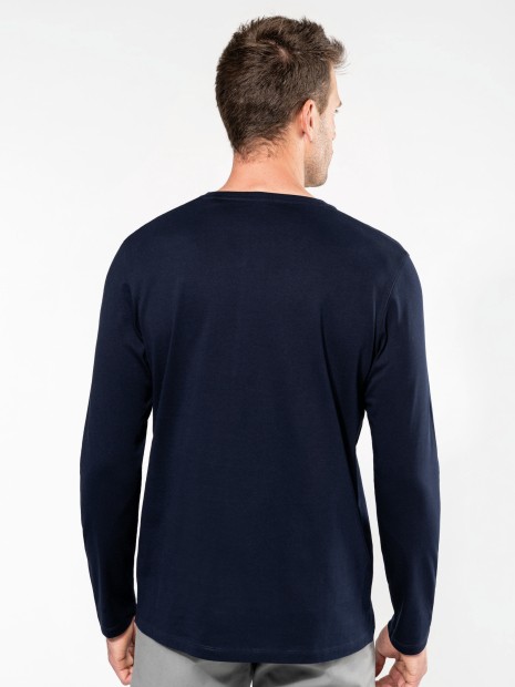 T-Shirts à personnaliser KARIBAN T-shirt Supima® col V manches longues homme 