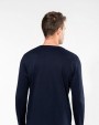 T-shirt KARIBAN Supima® heren-T-shirt V-hals lange mouwen voor bedrukking &amp; borduring