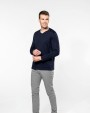T-shirt personnalisable KARIBAN T-shirt Supima® col V manches longues homme