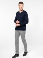 T-Shirts à personnaliser KARIBAN T-shirt Supima® col V manches longues homme 