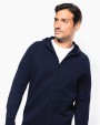 Sweater KARIBAN Herenjasje met rits en capuchon voor bedrukking &amp; borduring