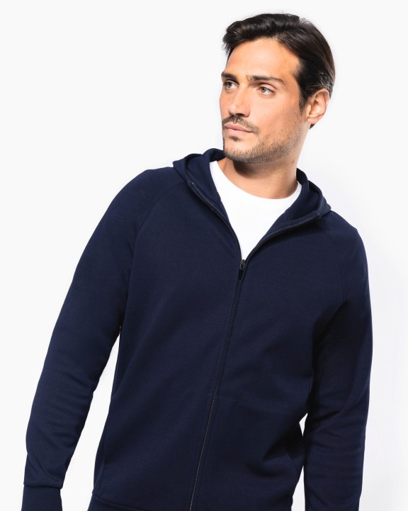 Sweater KARIBAN Herenjasje met rits en capuchon voor bedrukking &amp; borduring