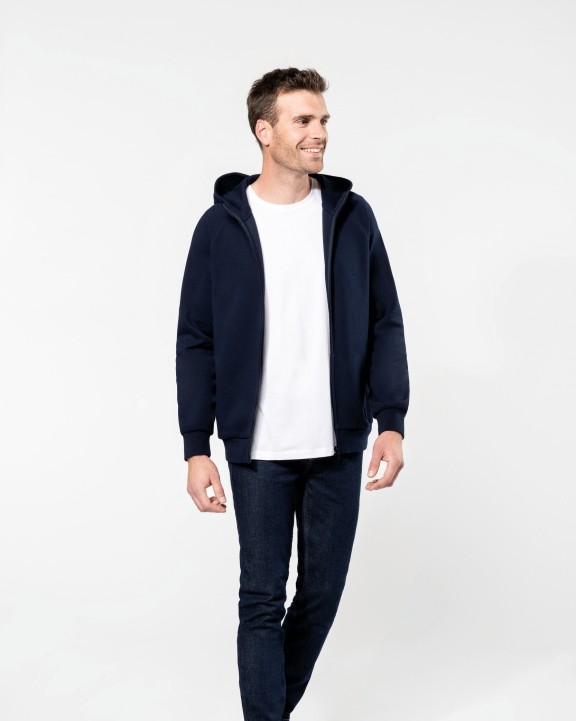 Sweater KARIBAN Herenjasje met rits en capuchon voor bedrukking &amp; borduring