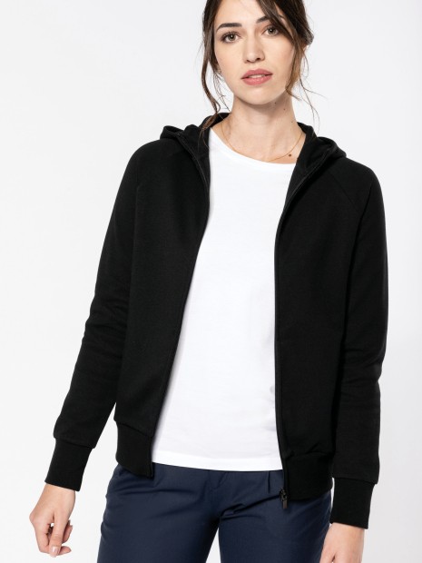 Sweat-shirts à personnaliser KARIBAN Veste zippée à capuche femme 