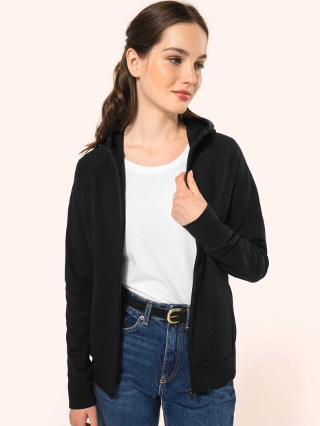 Sweat-shirts à personnaliser KARIBAN Veste zippée à capuche femme 