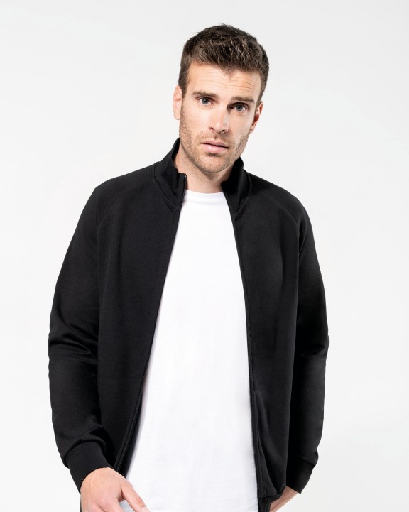 KARIBAN Herrenjacke mit Reißverschluss Sweatshirt personalisierbar