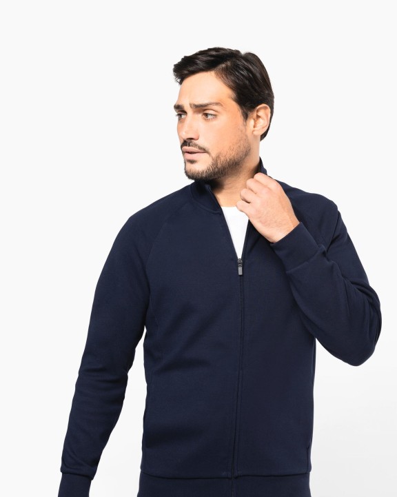 KARIBAN Herrenjacke mit Reißverschluss Sweatshirt personalisierbar
