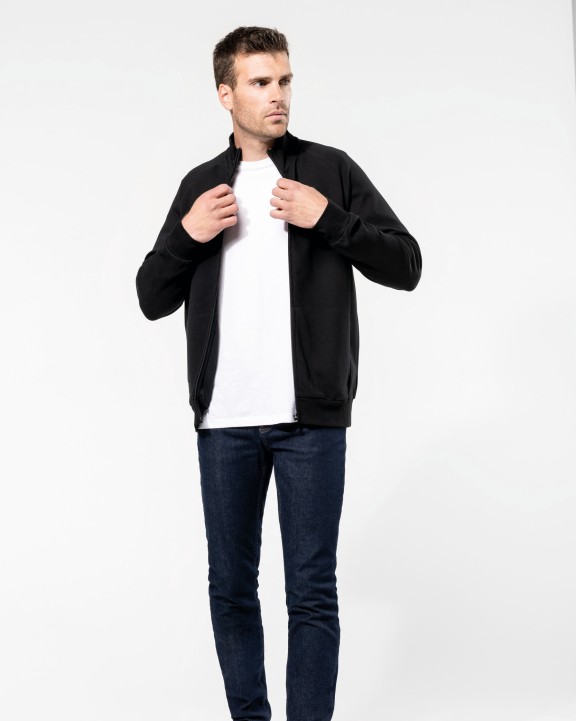 KARIBAN Herrenjacke mit Reißverschluss Sweatshirt personalisierbar