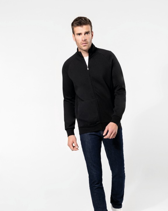 KARIBAN Herrenjacke mit Reißverschluss Sweatshirt personalisierbar