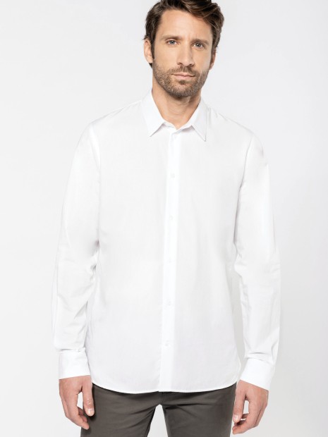 Chemises à personnaliser KARIBAN Chemise popeline manches longues homme 