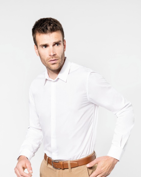Chemise personnalisable KARIBAN Chemise popeline manches longues homme