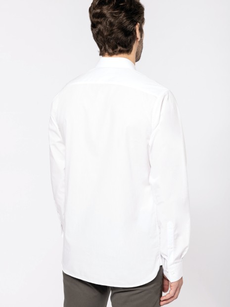 Chemises à personnaliser KARIBAN Chemise popeline manches longues homme 
