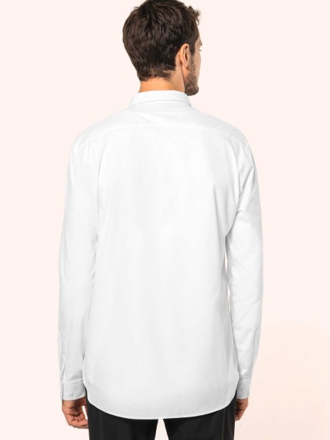 Chemises à personnaliser KARIBAN Chemise popeline manches longues homme 