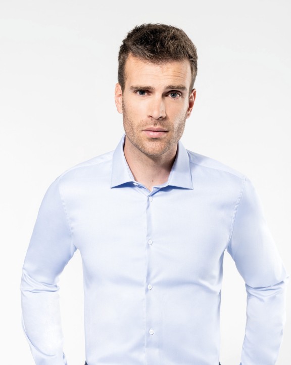 Hemd KARIBAN Pinpoint Oxford-herenhemd lange mouwen voor bedrukking &amp; borduring