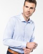 Chemise personnalisable KARIBAN Chemise Oxford pinpoint manches longues homme