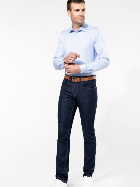 Chemises à personnaliser KARIBAN Chemise Oxford pinpoint manches longues homme 