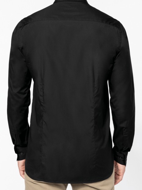 Chemises à personnaliser KARIBAN Chemise popeline manches longues homme 