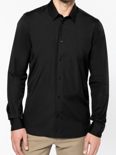 Chemises à personnaliser KARIBAN Chemise popeline manches longues homme 