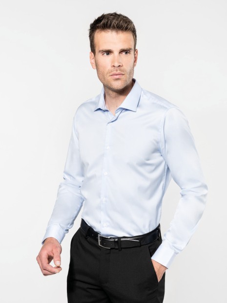 Chemises à personnaliser KARIBAN Chemise twill manches longues homme 